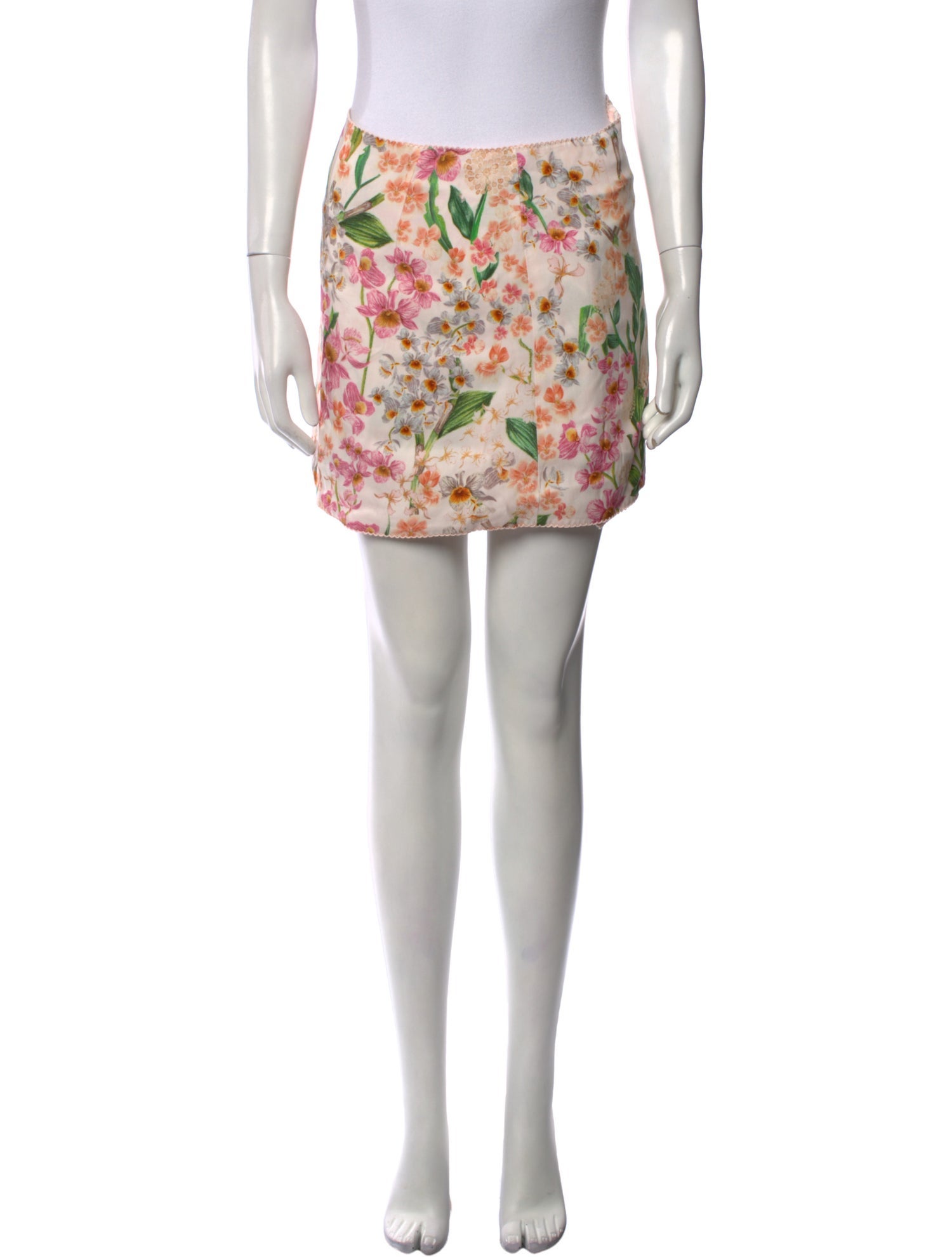 Agua by Agua Bendita Floral Print Mini Skirt w/ Tags
