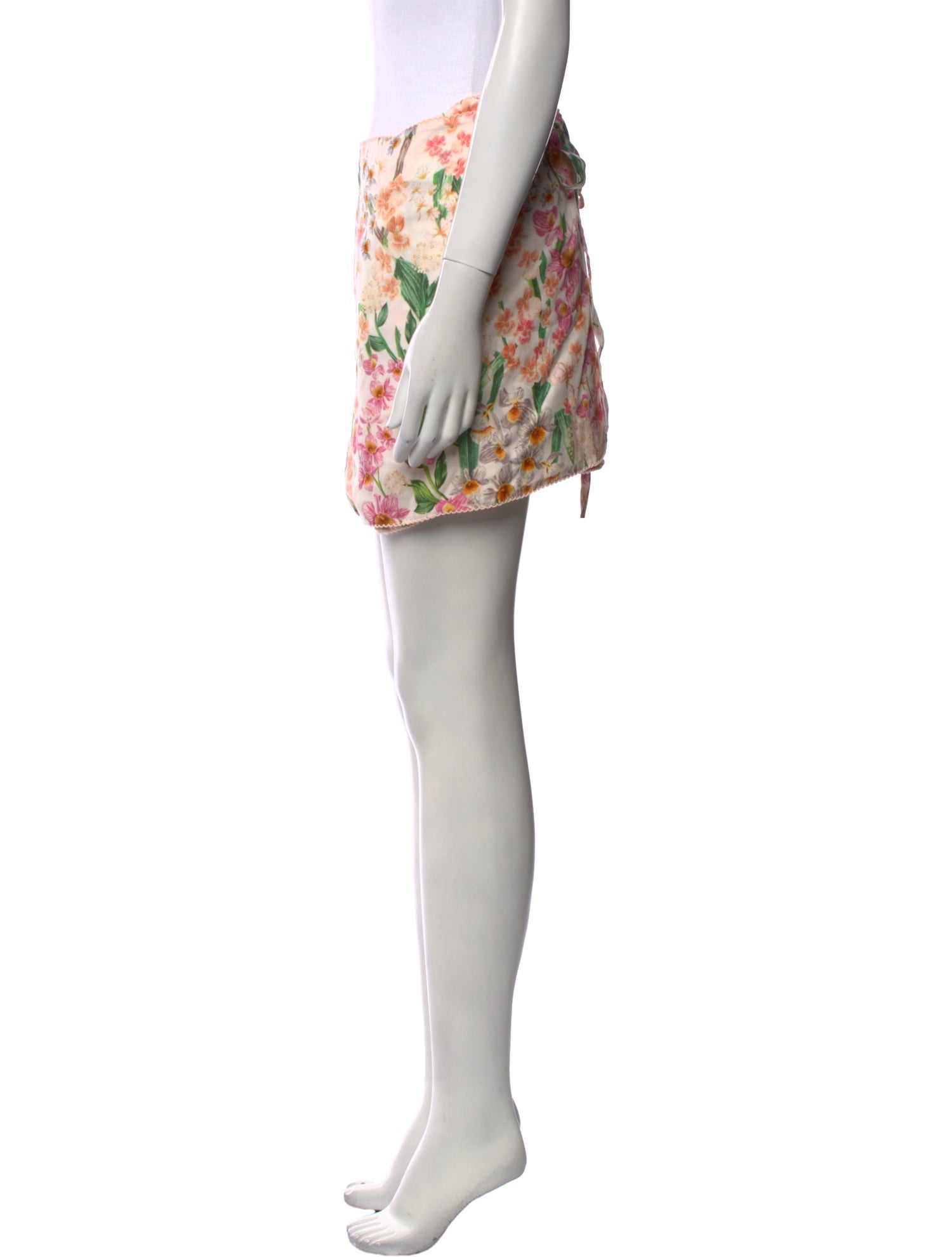 Agua by Agua Bendita Floral Print Mini Skirt w/ Tags