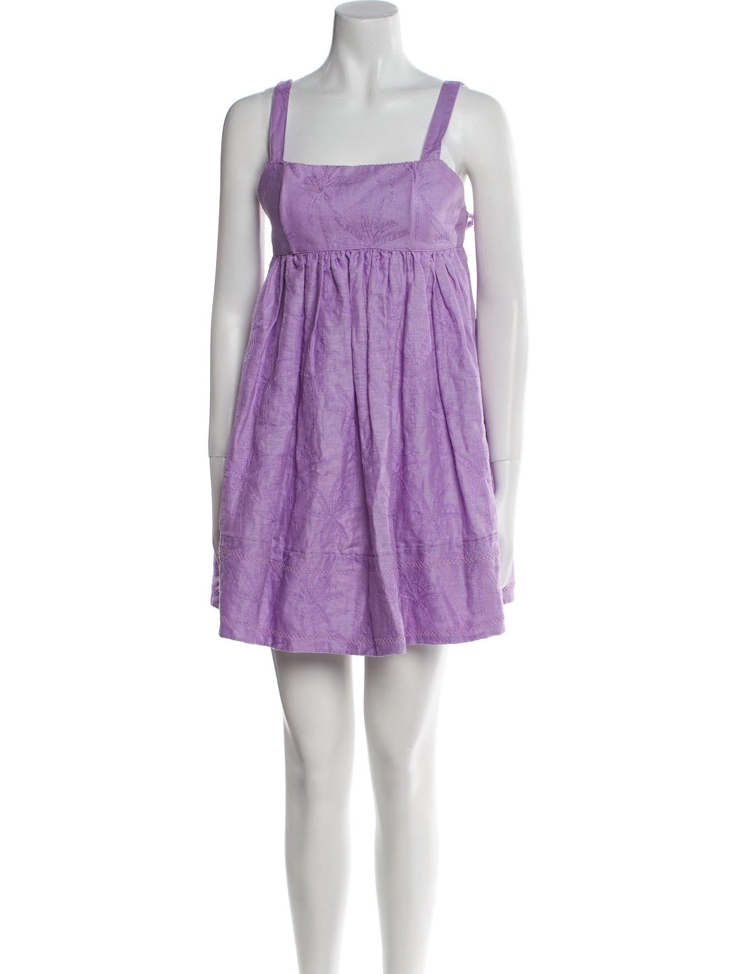 Agua by Agua Bendita Square Neckline Mini Dress