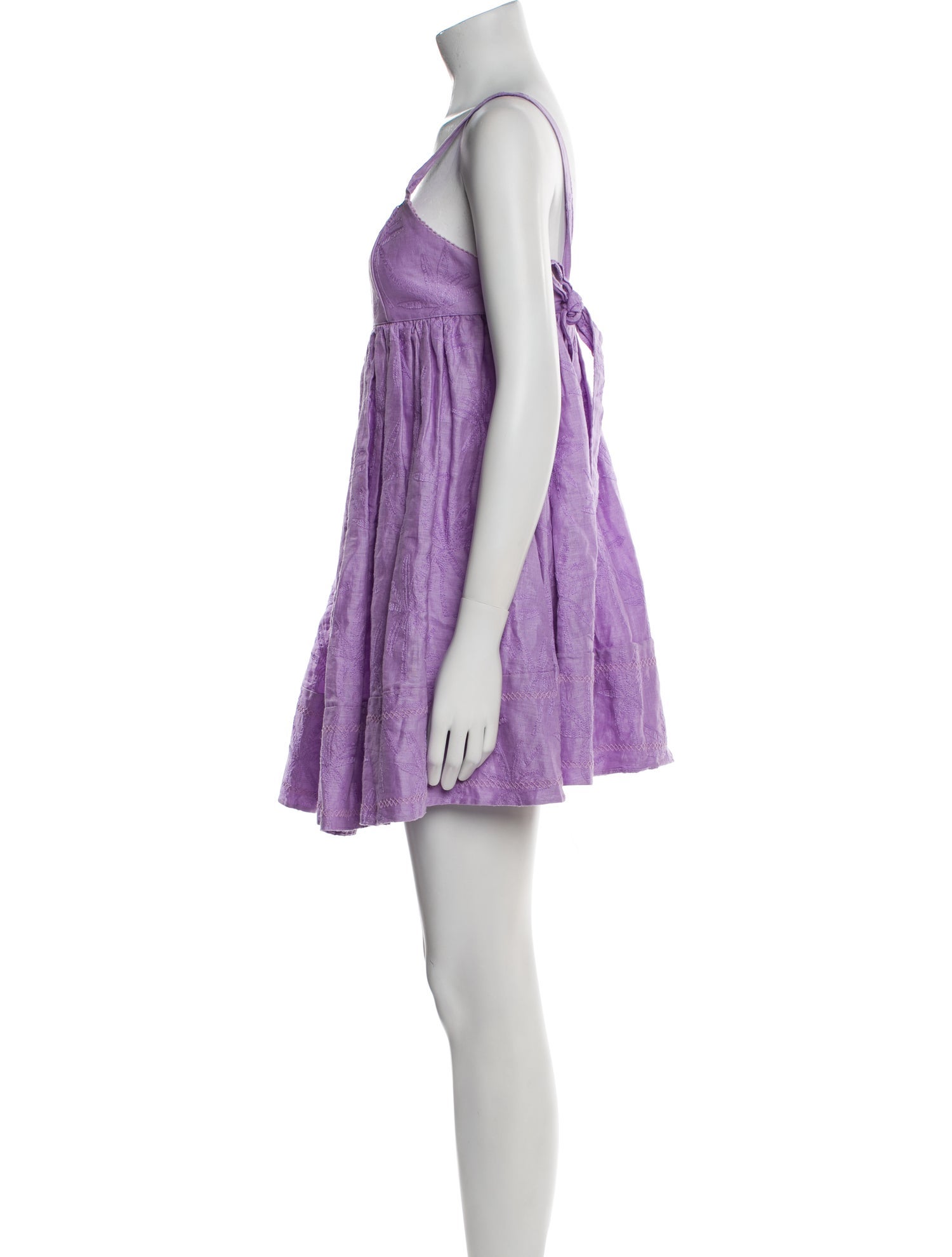 Agua by Agua Bendita Square Neckline Mini Dress