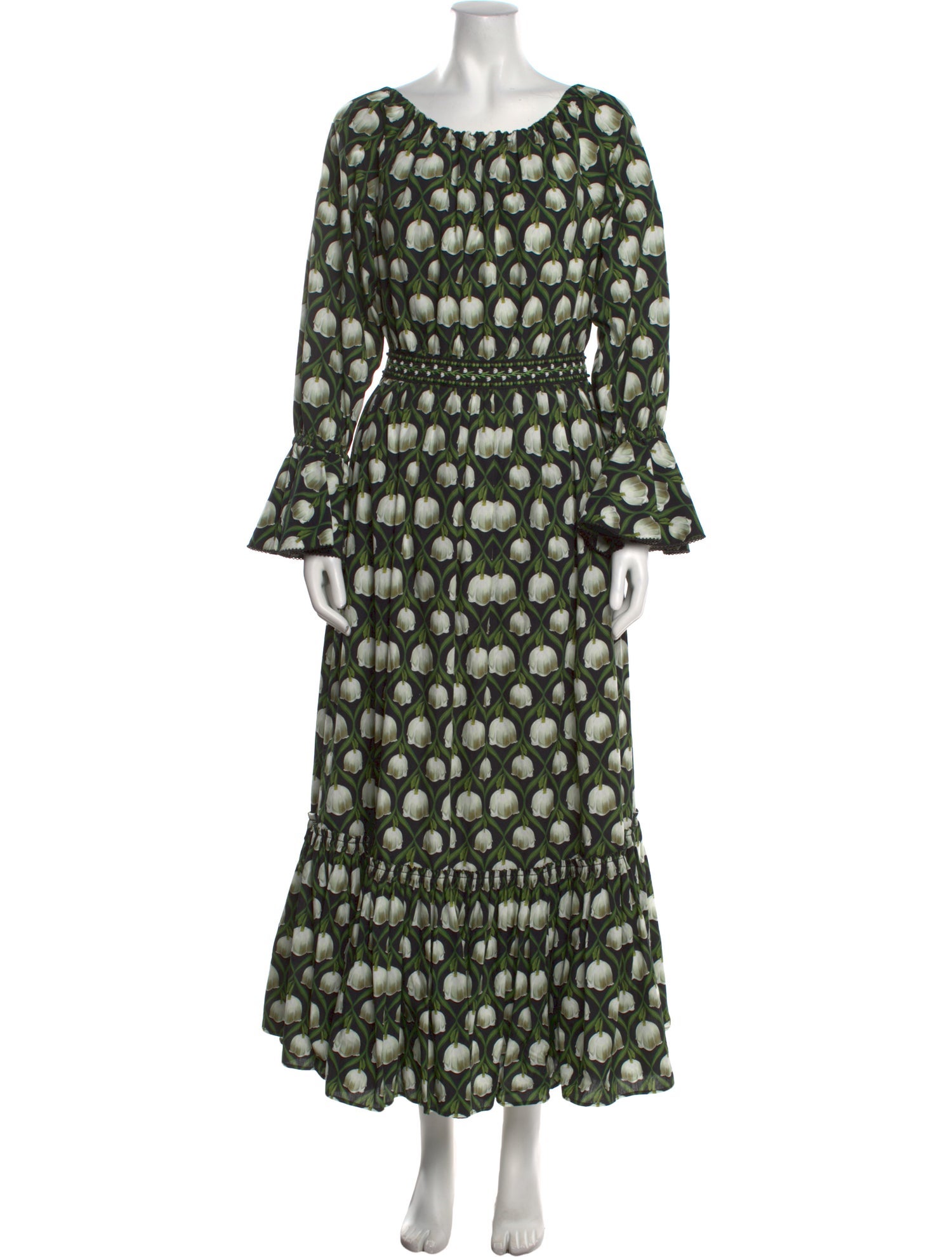 Agua by Agua Bendita Floral Print Midi Length Dress w/ Tags