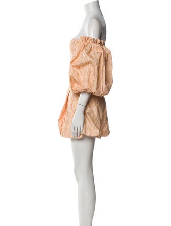 Agua by Agua Bendita Printed Ruffle Embellishment Short Set