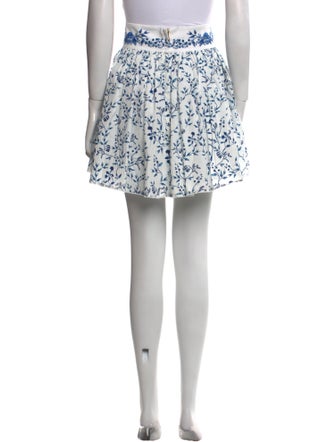 Agua by Agua Bendita Floral Print Mini Skirt