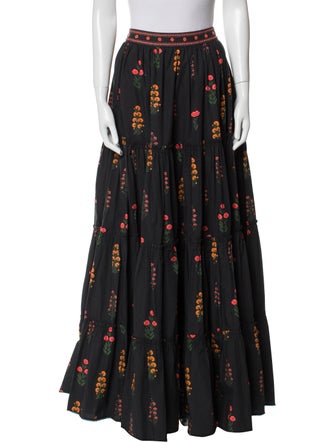 Agua by Agua Bendita Printed Long Skirt