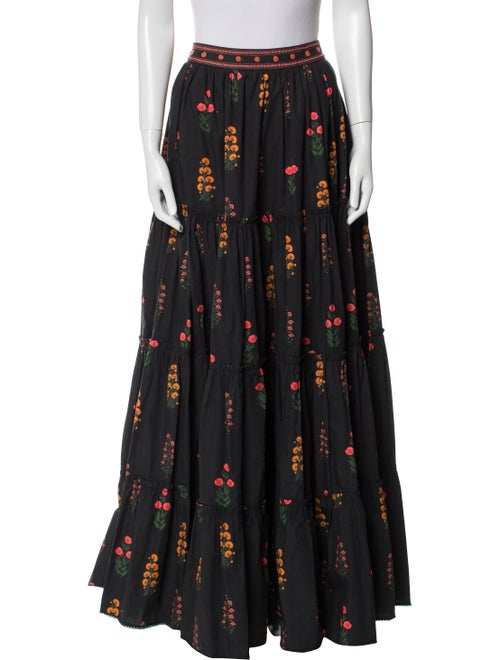 Agua by Agua Bendita Printed Long Skirt