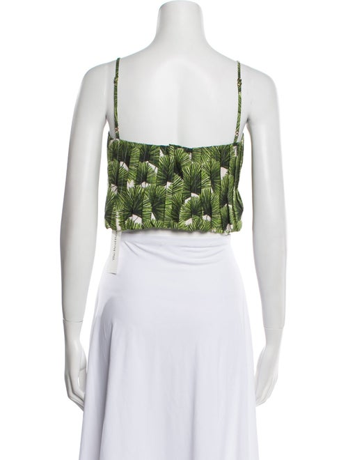 Agua by Agua Bendita Printed Square Neckline Crop Top