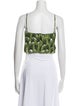 Agua by Agua Bendita Printed Square Neckline Crop Top