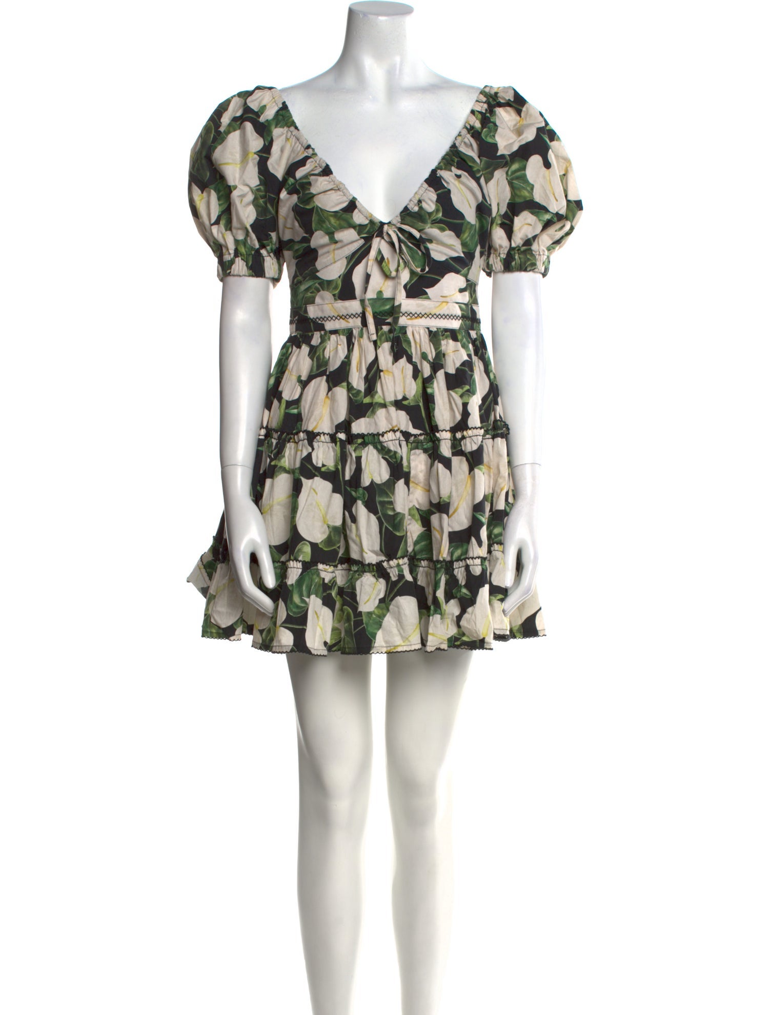 Agua by Agua Bendita Floral Print Mini Dress