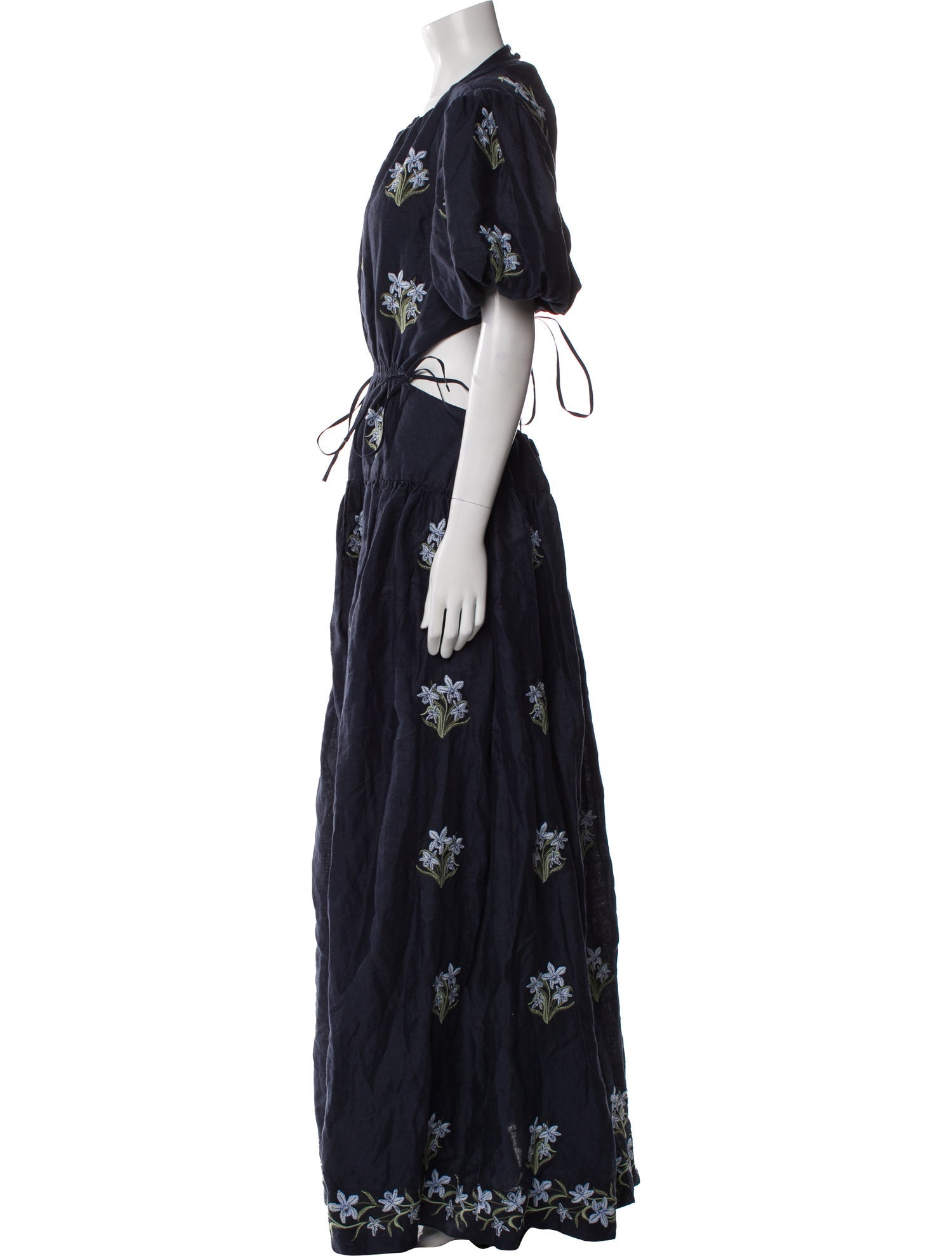 Agua by Agua Bendita Linen Long Dress w/ Tags