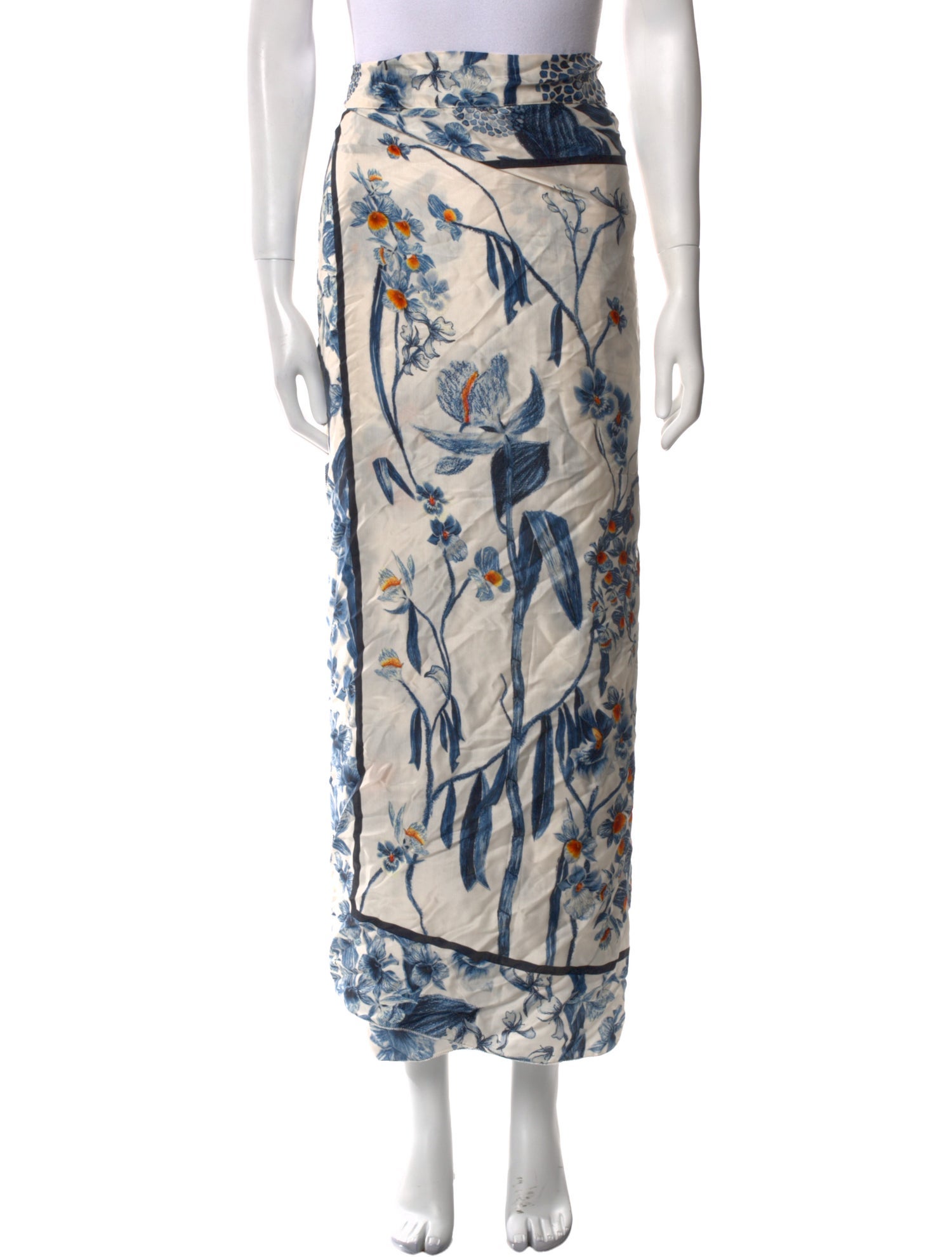 Agua by Agua Bendita Printed Midi Length Skirt w/ Tags