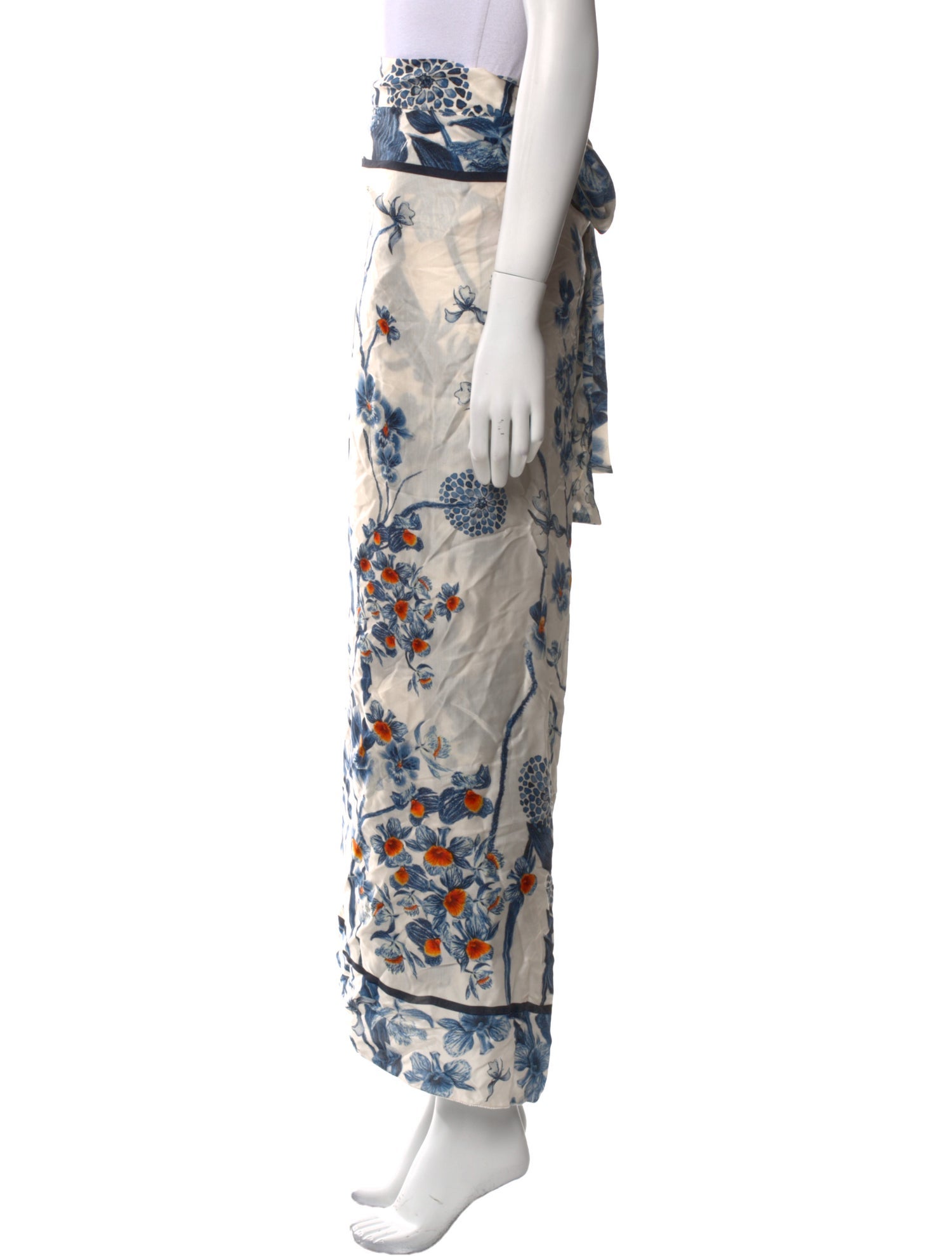 Agua by Agua Bendita Printed Midi Length Skirt w/ Tags