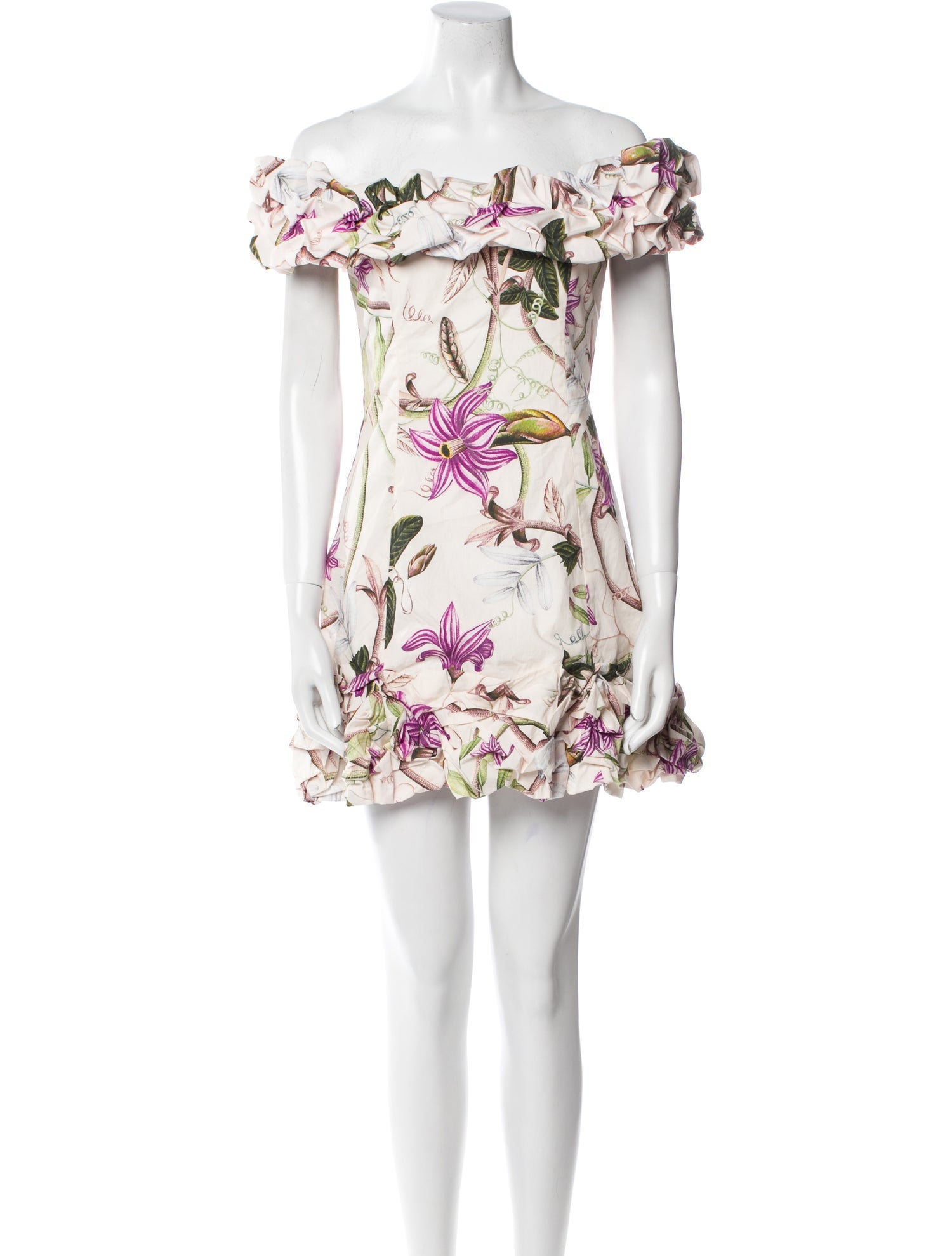 Agua by Agua Bendita Floral Print Mini Dress