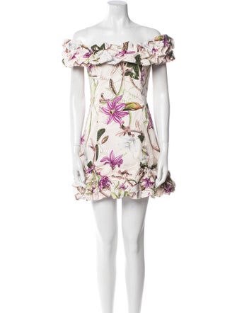 Agua by Agua Bendita Floral Print Mini Dress