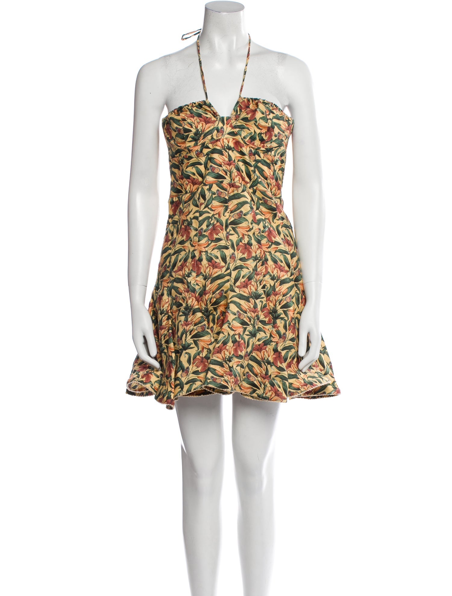 Agua by Agua Bendita Linen Mini Dress