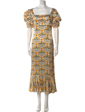 Agua by Agua Bendita Silk Long Dress