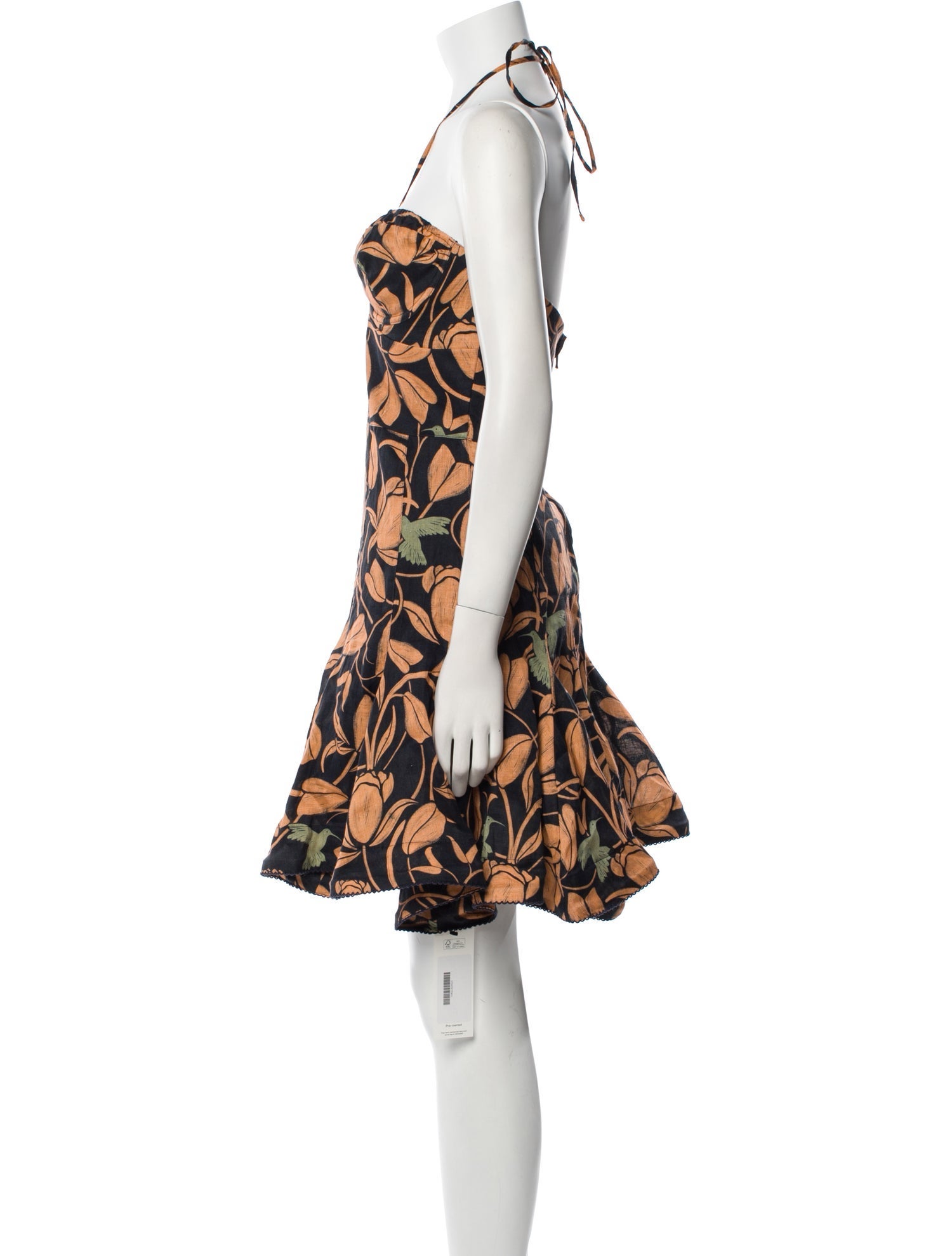 Agua by Agua Bendita Linen Mini Dress