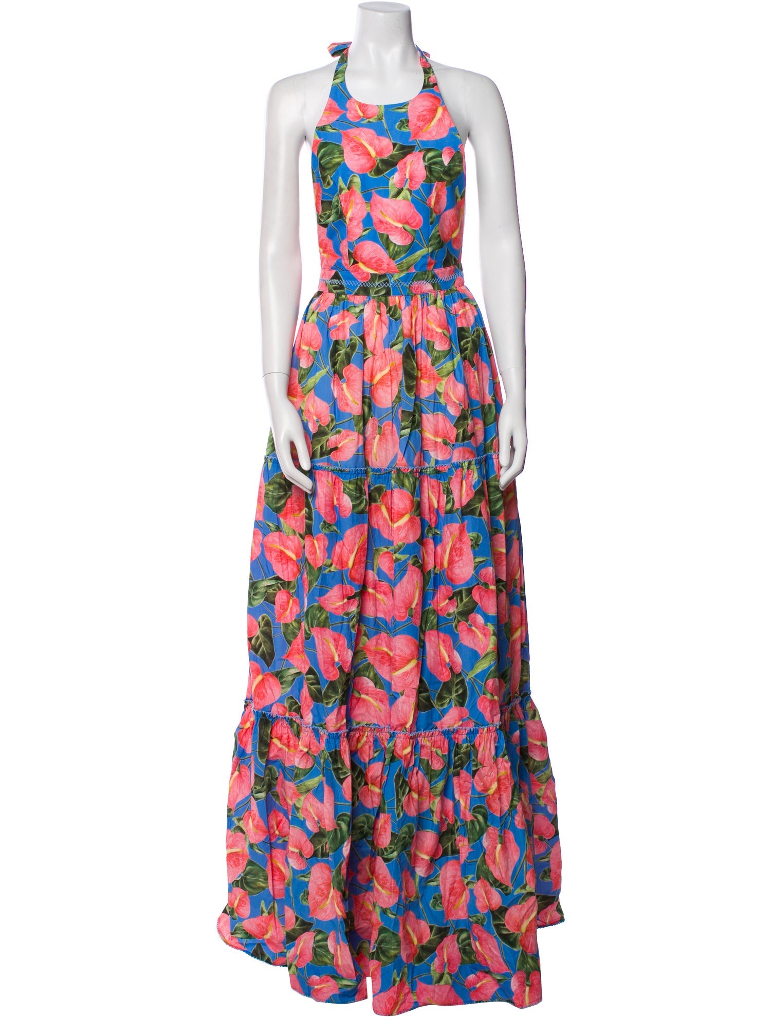 Agua by Agua Bendita Floral Print Long Dress w/ Tags