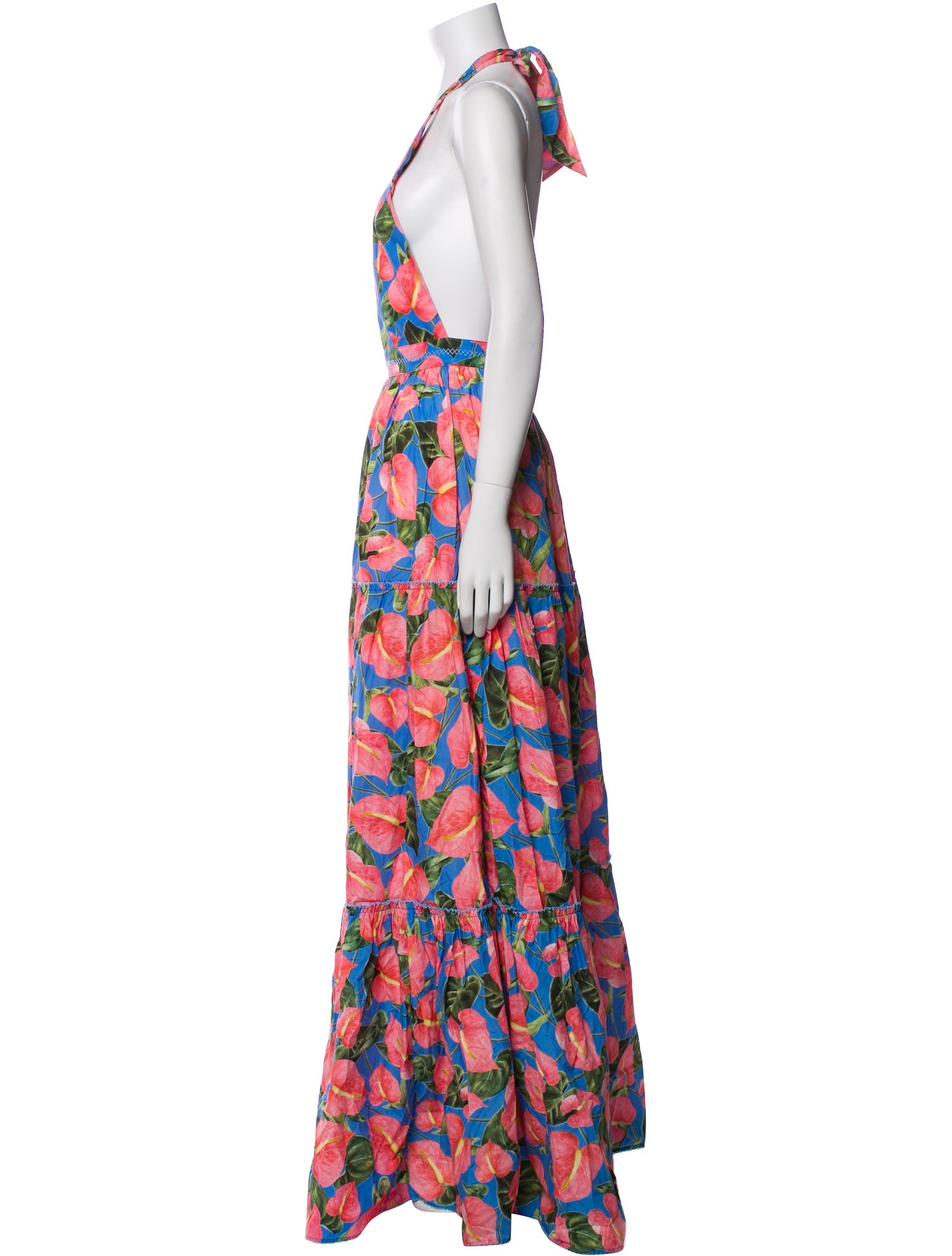 Agua by Agua Bendita Floral Print Long Dress w/ Tags