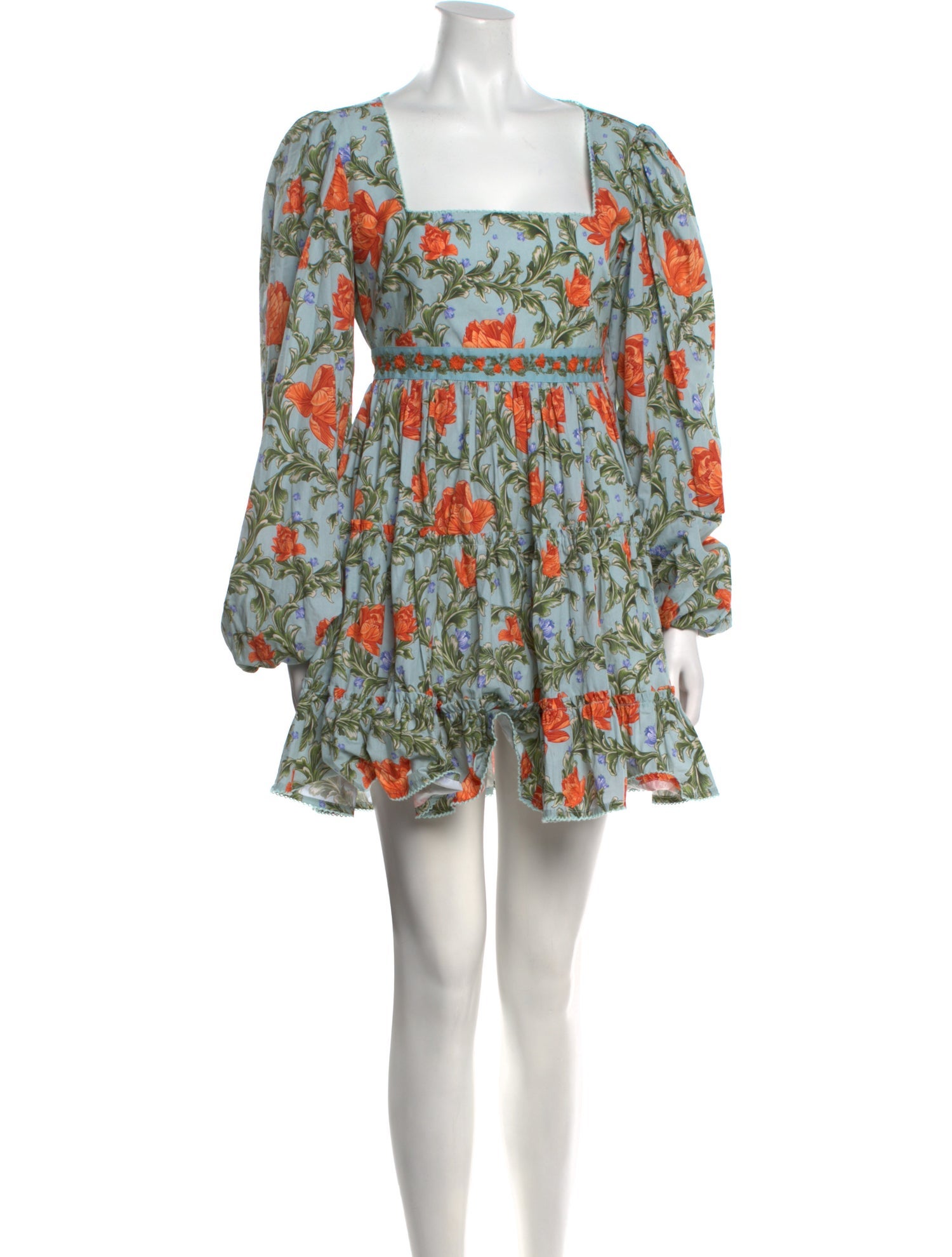 Agua by Agua Bendita Floral Print Mini Dress