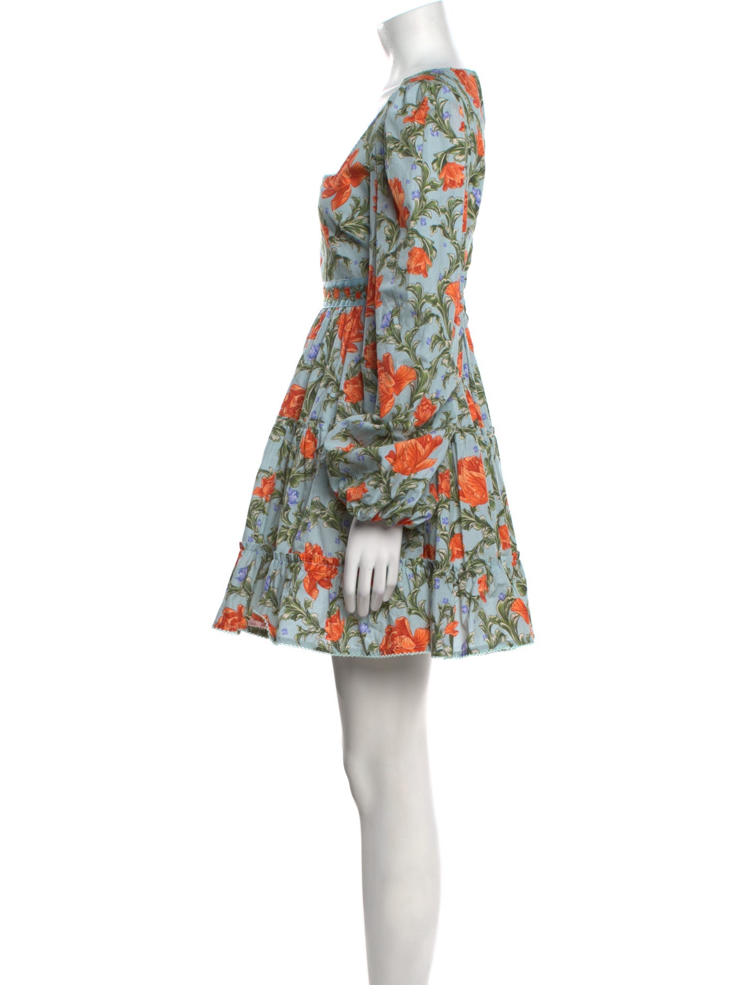 Agua by Agua Bendita Floral Print Mini Dress