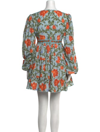 Agua by Agua Bendita Floral Print Mini Dress