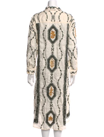 Agua by Agua Bendita Linen Midi Length Dress