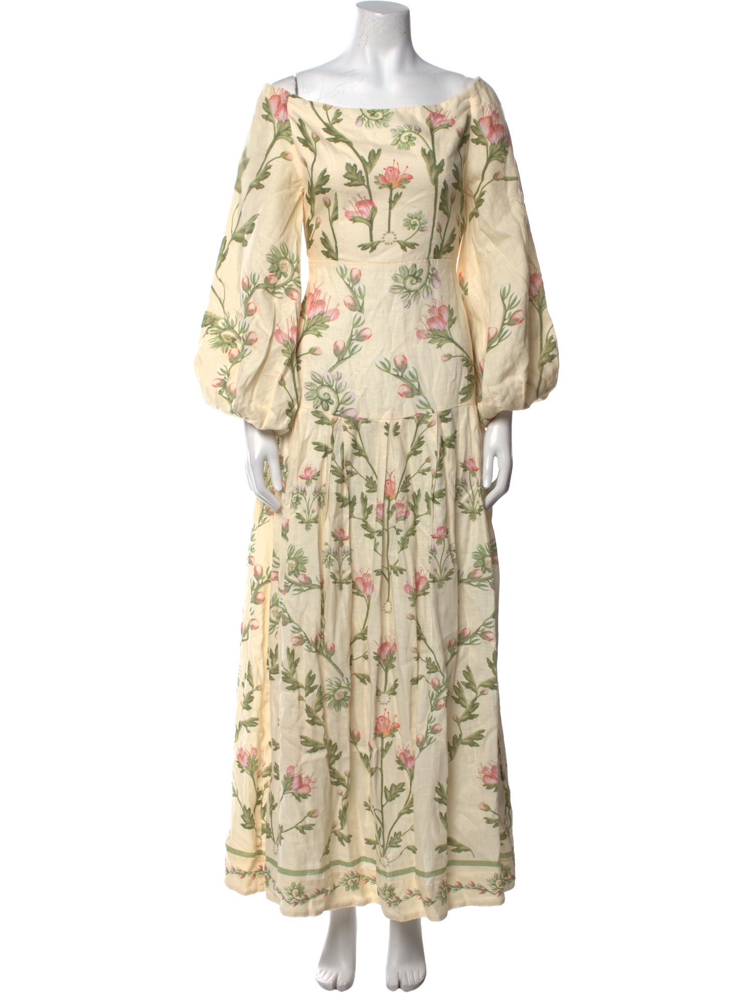 Agua by Agua Bendita Linen Midi Length Dress