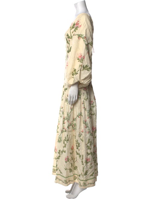 Agua by Agua Bendita Linen Midi Length Dress