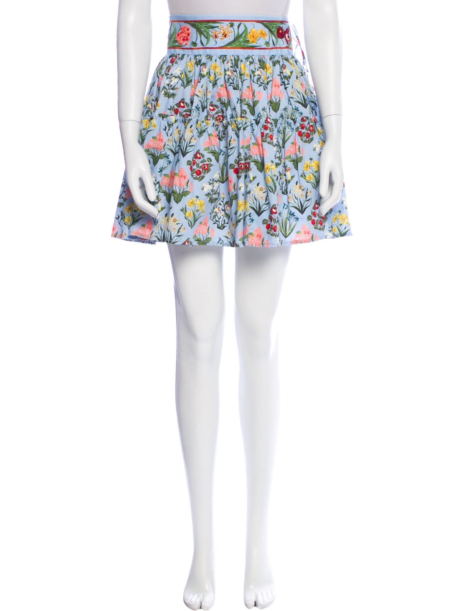 Agua by Agua Bendita Floral Print Mini Skirt w/ Tags