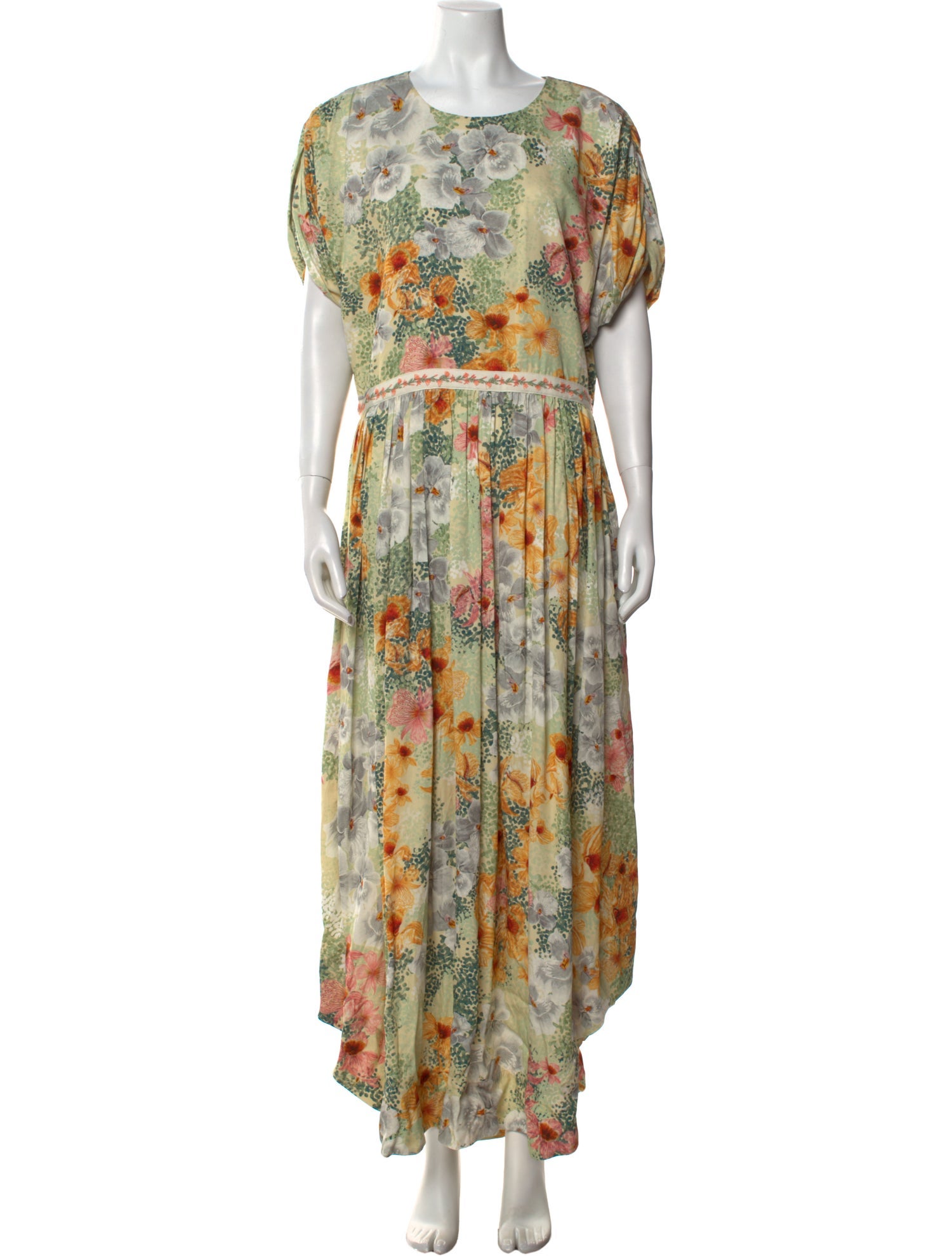 Agua by Agua Bendita Floral Print Long Dress w/ Tags