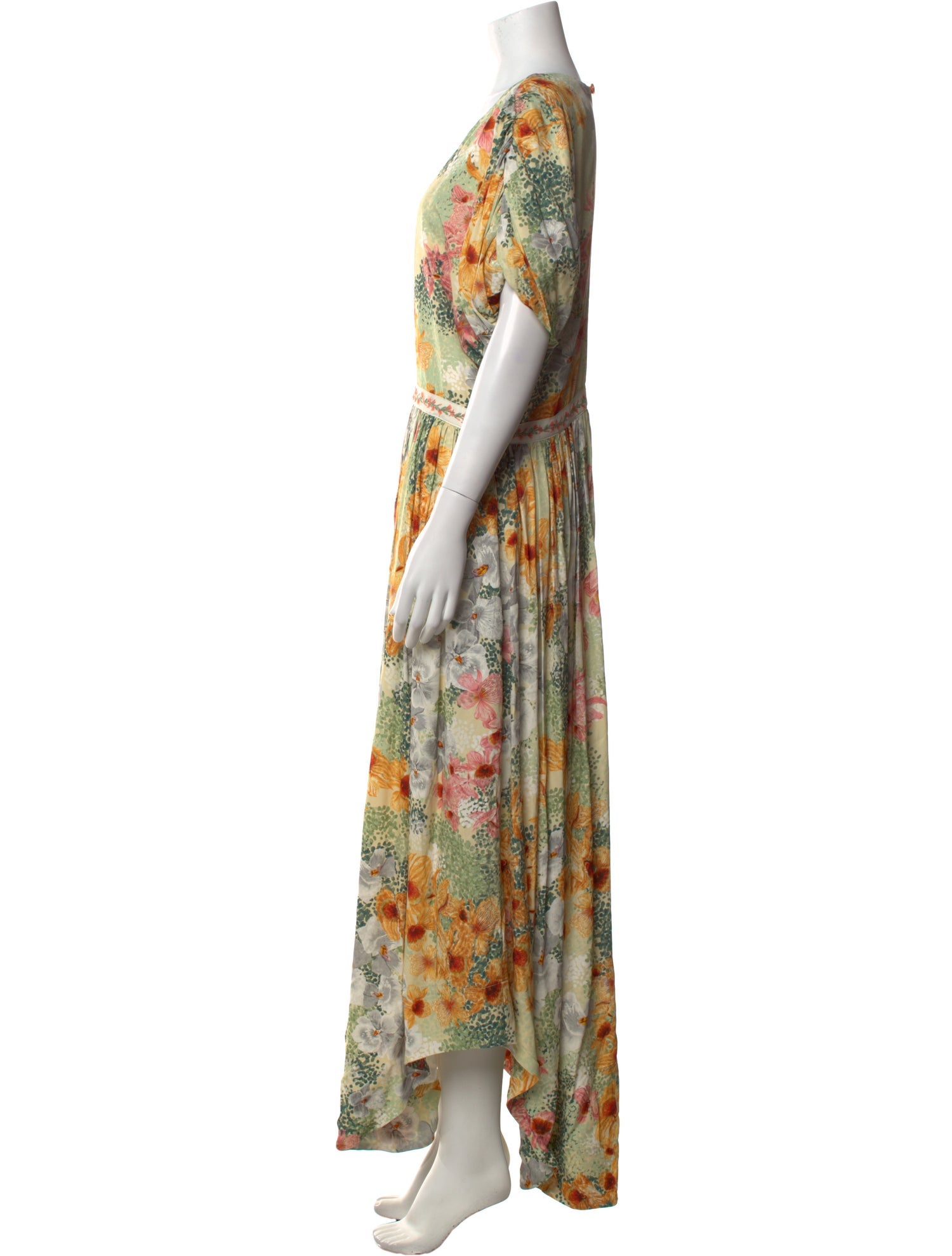 Agua by Agua Bendita Floral Print Long Dress w/ Tags