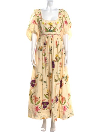 Agua by Agua Bendita Floral Print Long Dress