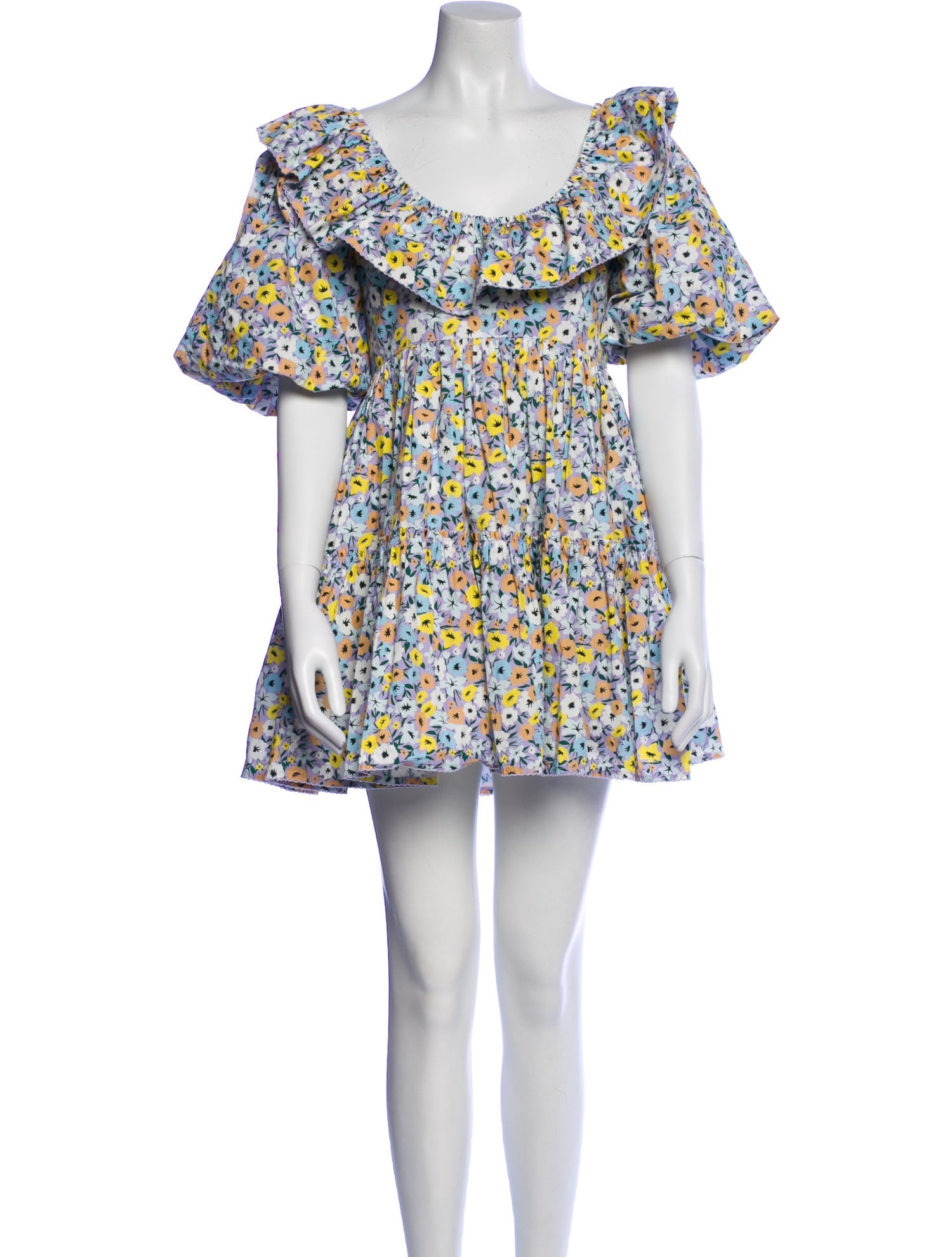 Agua by Agua Bendita Floral Print Mini Dress