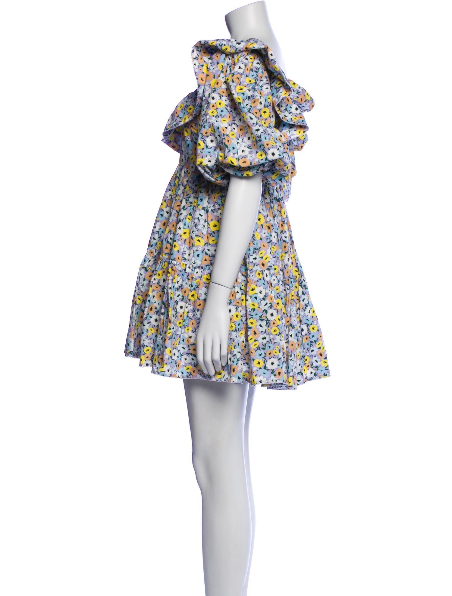 Agua by Agua Bendita Floral Print Mini Dress