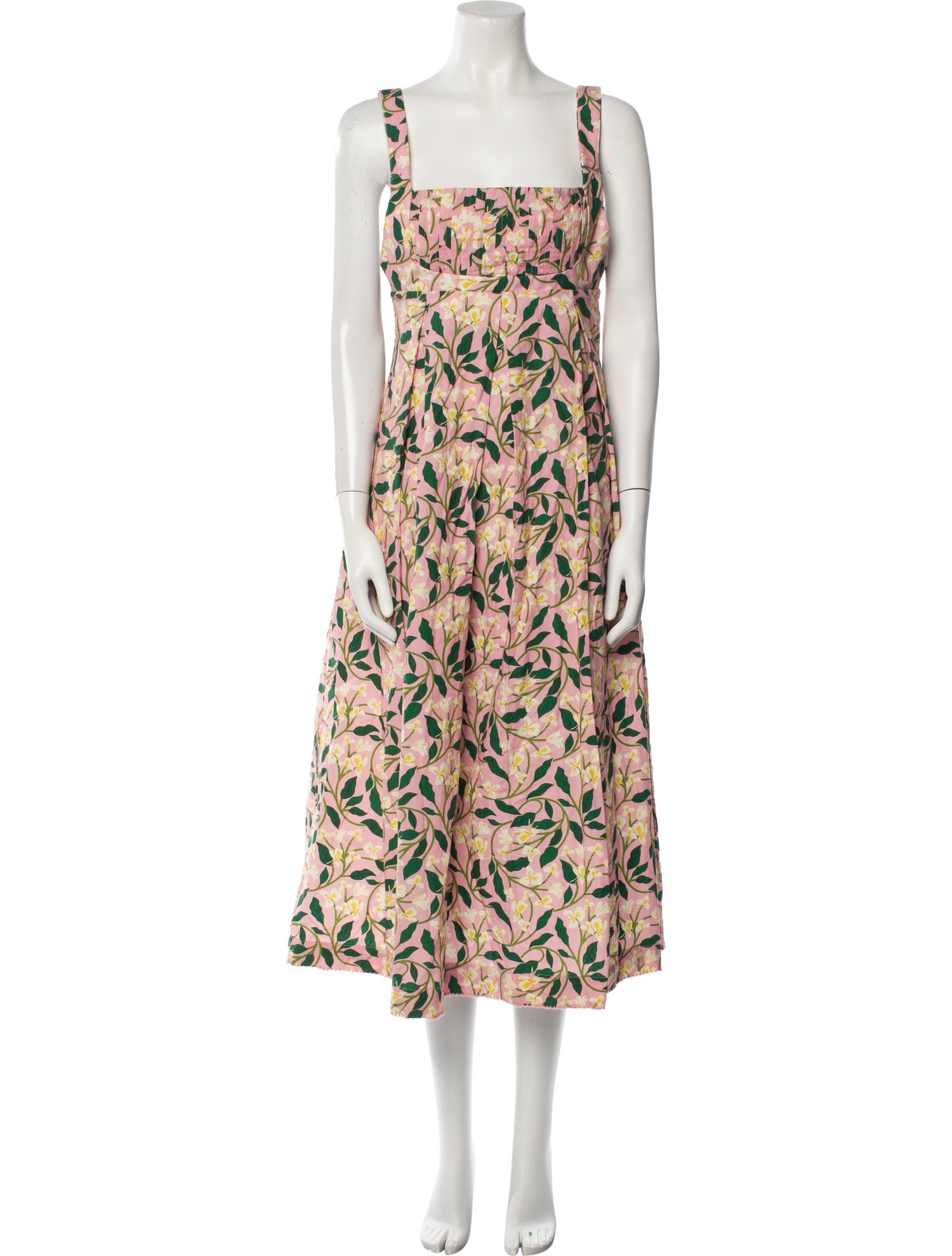 Agua by Agua Bendita Floral Print Midi Length Dress