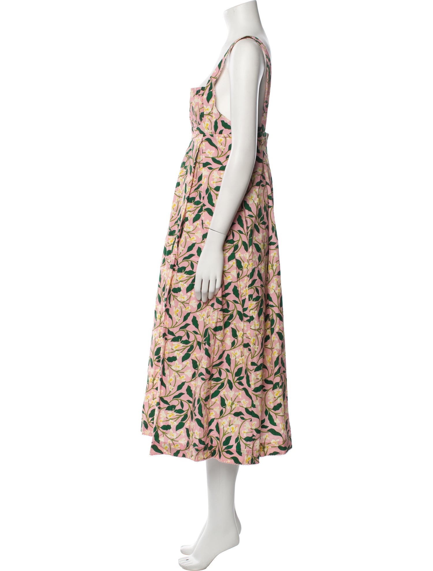 Agua by Agua Bendita Floral Print Midi Length Dress