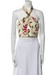 Agua by Agua Bendita Floral Print Halterneck Crop Top