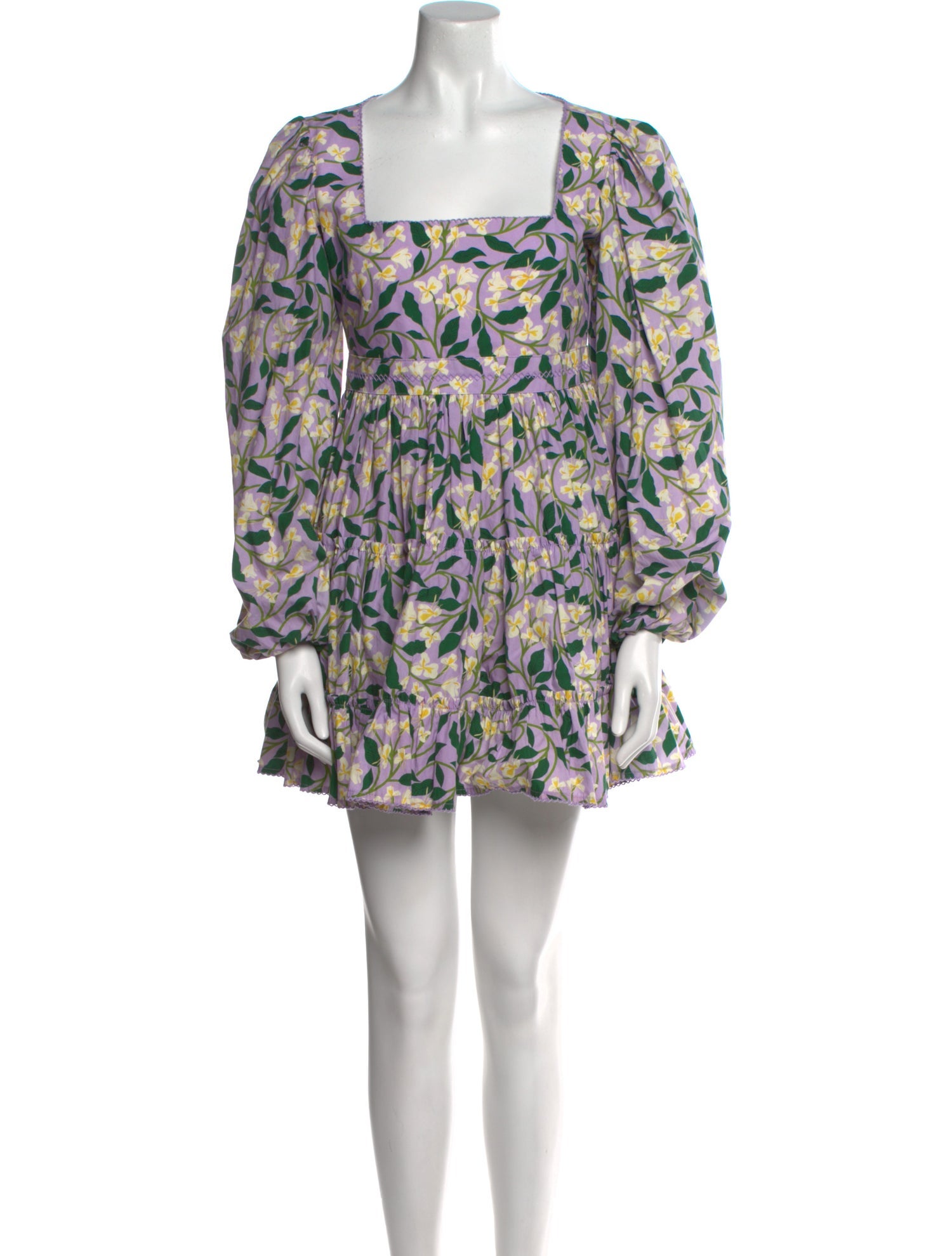 Agua by Agua Bendita Floral Print Mini Dress