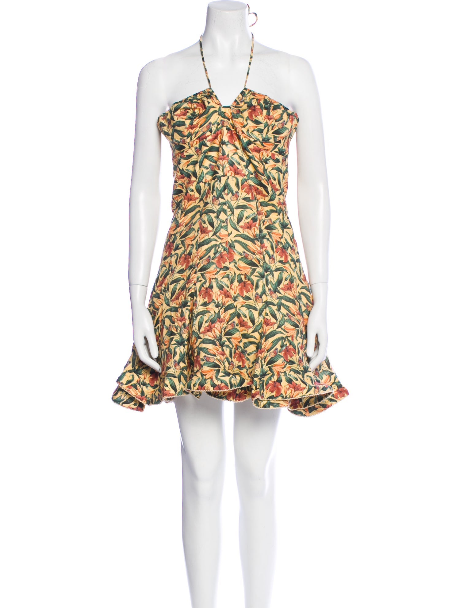 Agua by Agua Bendita Linen Mini Dress