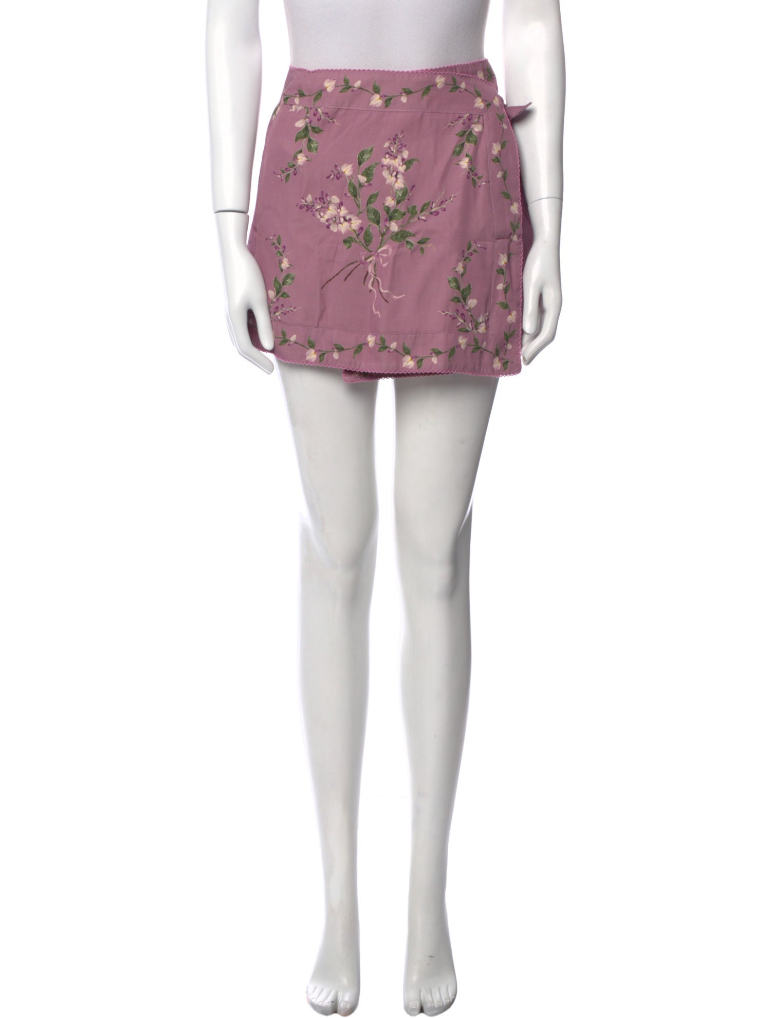 Agua by Agua Bendita Floral Print Mini Skirt w/ Tags