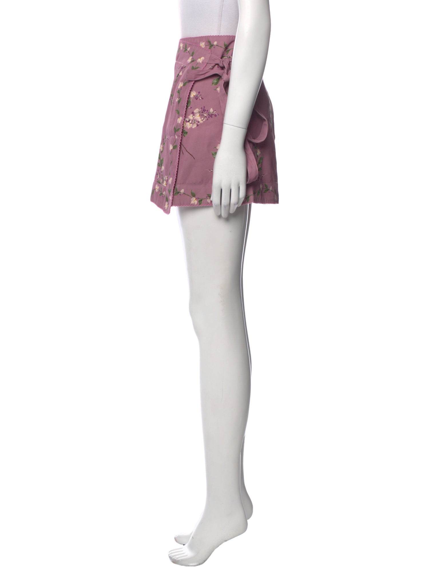 Agua by Agua Bendita Floral Print Mini Skirt w/ Tags