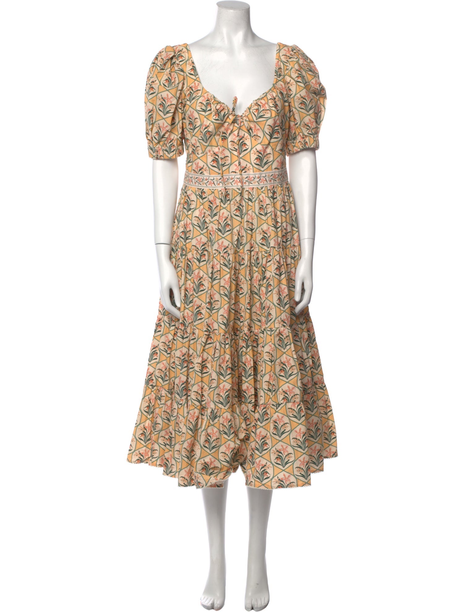 Agua by Agua Bendita Floral Print Long Dress