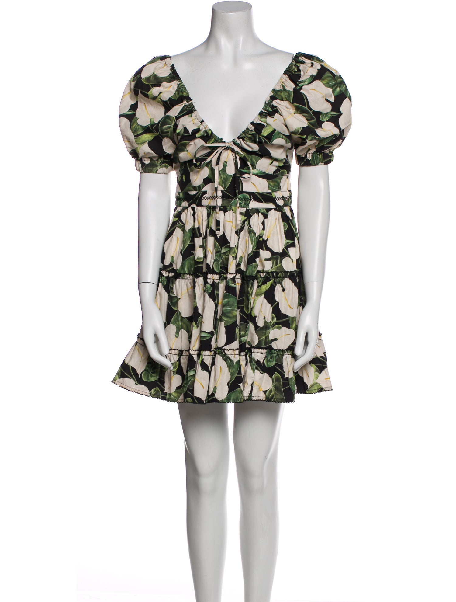 Agua by Agua Bendita Floral Print Mini Dress