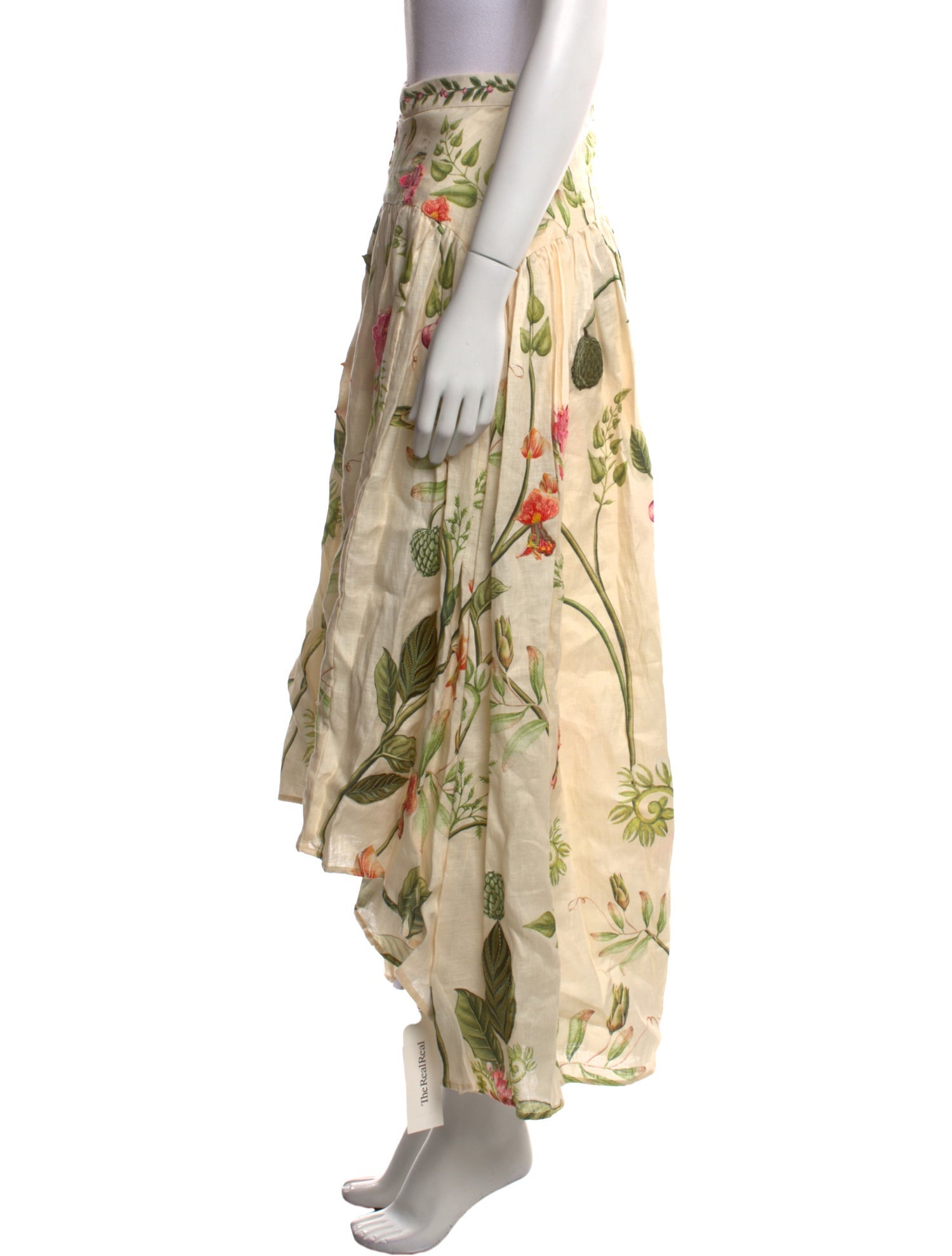 Agua by Agua Bendita Linen Midi Length Skirt w/ Tags