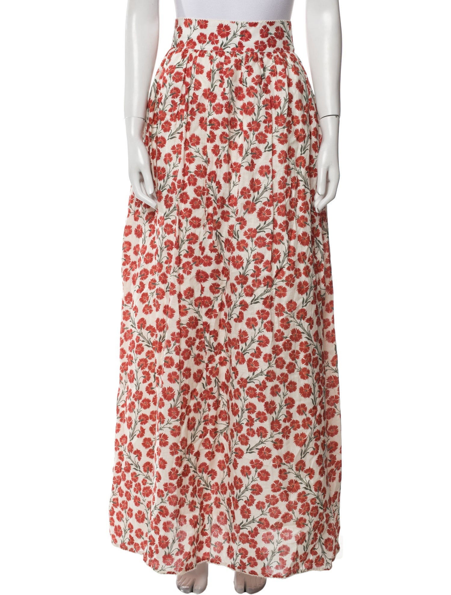 Agua by Agua Bendita Linen Long Skirt