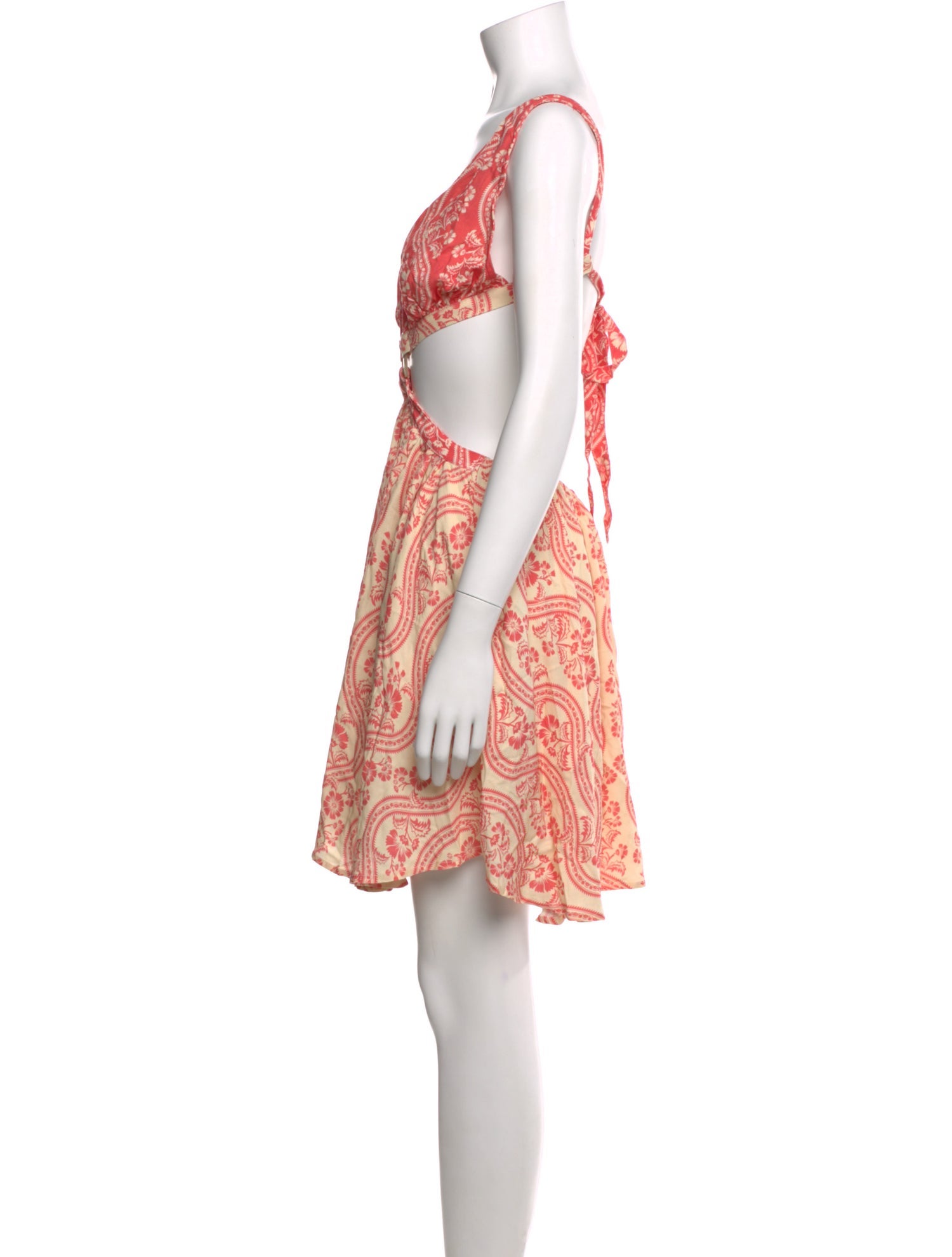 Agua Bendita Paisley Print Long Dress w/ Tags