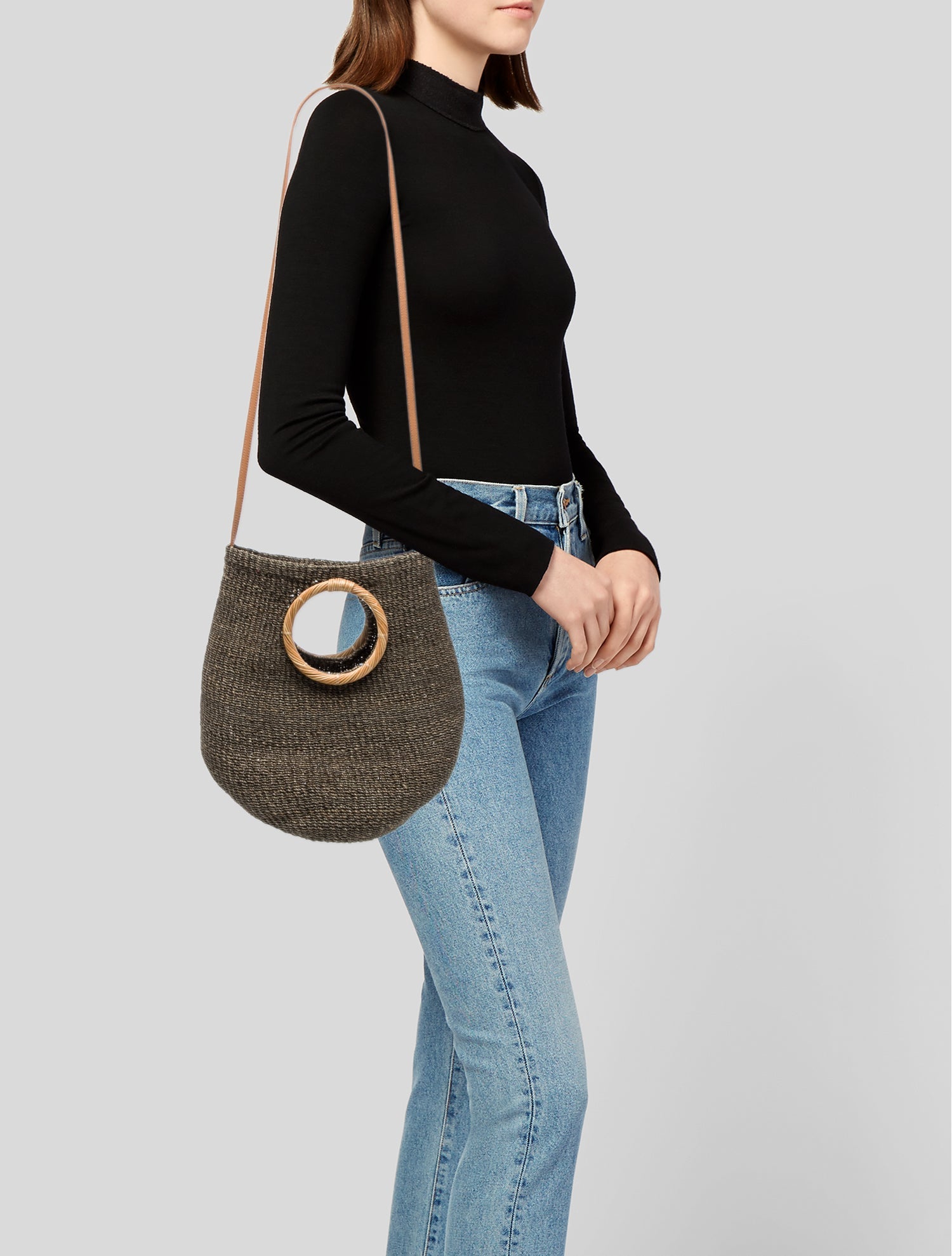 Aranaz Raffia Shoulder Bag