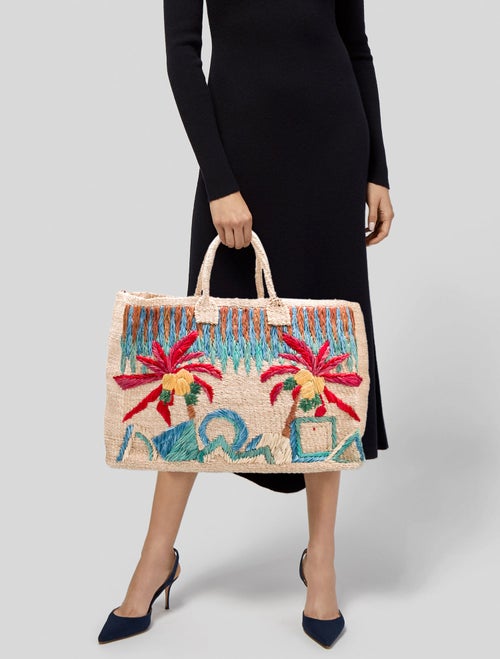Aranaz Raffia Tote