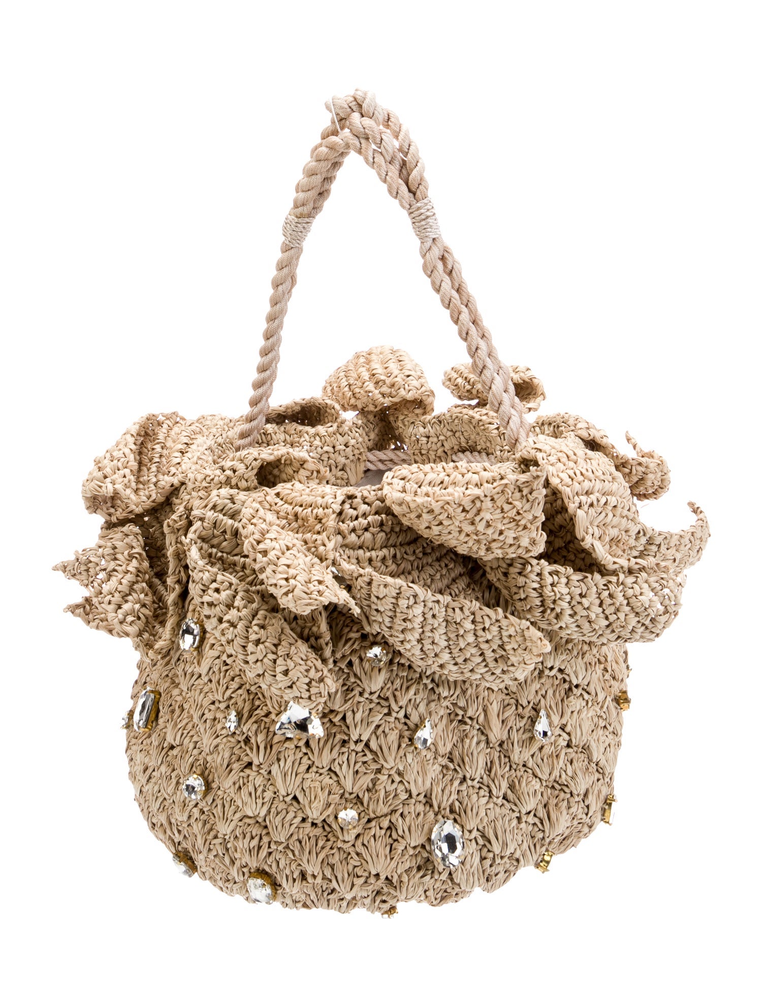 Aranaz Raffia Evening Bag