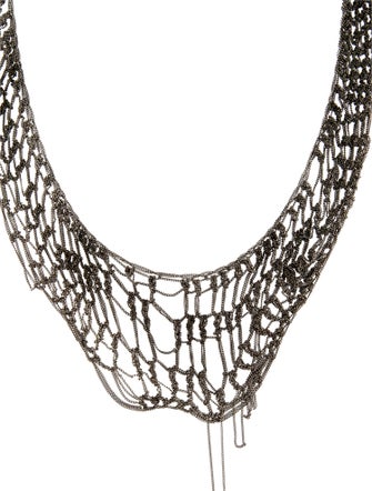 Arielle de Pinto Lace Chain Collar